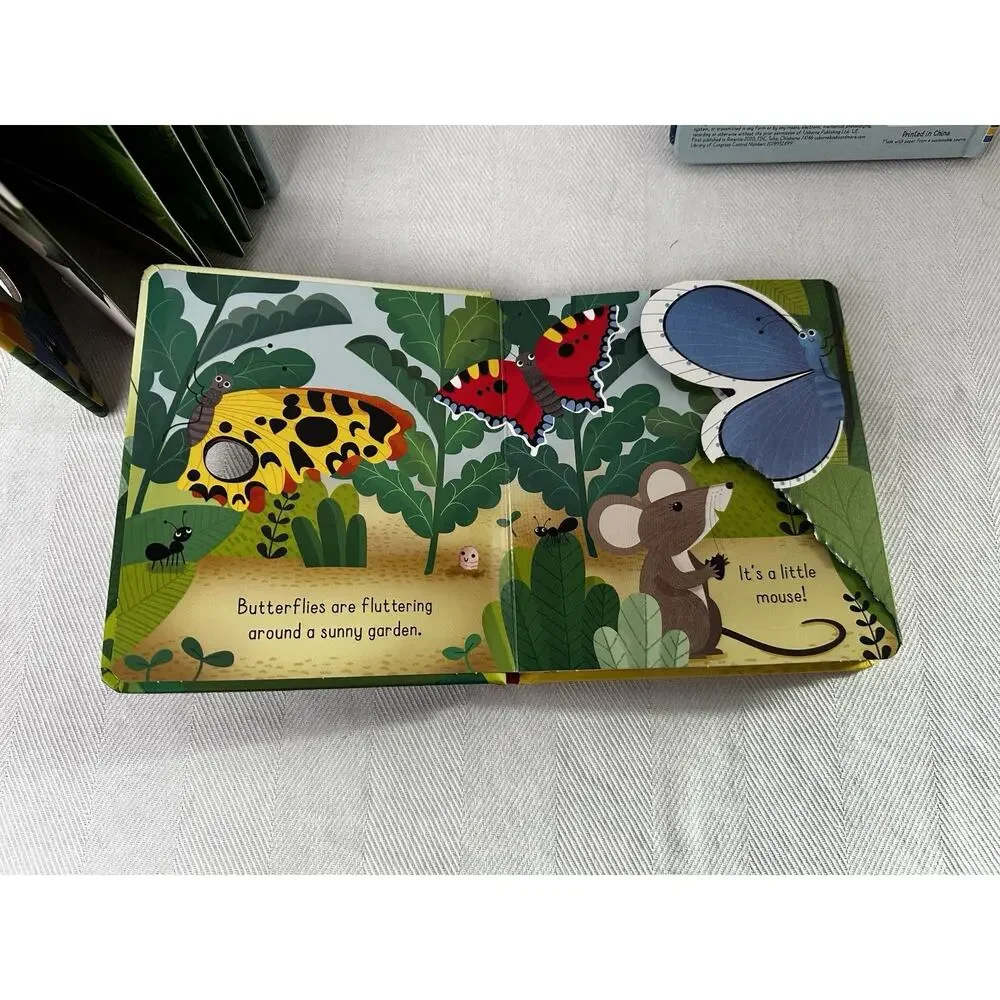 Usborne Little Lift and Look Bugs, Garden & Jungle - Board books (3) Good